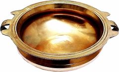 Brass Urli Color Gold Material Brass Finish Polished Capacity 1 Litre Usage Event Decor Design Style Ethnic Design Curved - Image 4