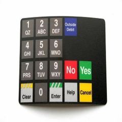 Rectangle Graphic Overlays Shape Rectangle Material Polyester Keypad Button PC/PVC Printing Silk Printing Establishment Year - Image 1