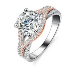 Luxury 925 Sterling Silver Fne Jewelry Female Bridal Engagement Wedding Moissanite Rings - Image 6