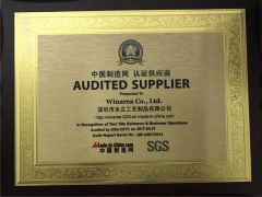 SGS certificate from Winarea Co., Ltd.