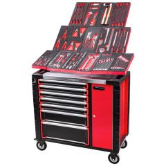 Kinbox Heavy-Duty 7-Drawer Tool Cart - Fully Loaded with 185 Tools. Ready to Use Industrial Rolling Cabinet. - Ningbo Kinbox Tools Technology Co., Ltd.