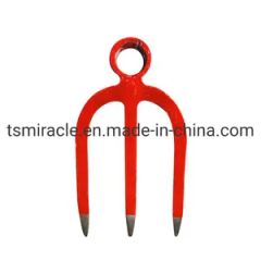 Rake Hoe Four Teeth Rake Three-Tooth Two-Tooth Rake Pine Soil Cultivation Garden Farming Tool Four-Ding Four Teeth Fork - Image 3