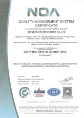 Ce Certificate certificate of Qingdao ZHS Machinery Co., LTD – certificate photo, supplier certificates section