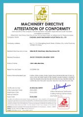 Certificates certificate from Chizhou Jingyi Electromechanical Co., Ltd