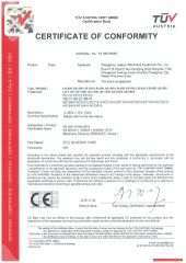 Dryer certificate of Zhengzhou Leabon Machinery Equipment Co., Ltd. – certificate photo, supplier certificates section