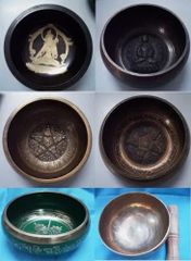 Brass Singing Bowls Material Brass Sound Pattern Sings Aum Origin Inspiration Tibetan Bowls Intended Use Creating Peaceful - Image 1