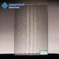 Sound Insulation Decorative Metal Wire Mesh Laminated Glass Structure Solid Appearance Flat Trademark Amber HS Code - Image 4