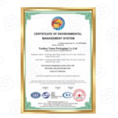 ISO 14001 certificate from Xuzhou Multi Solution Packaging Co., Ltd.