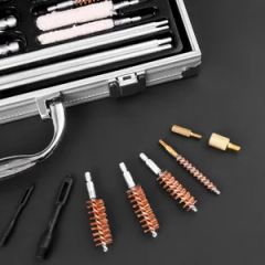 Multi-Caliber Gun Cleaning Kit Cleaner Steel Brush with Aluminum Case - Image 4