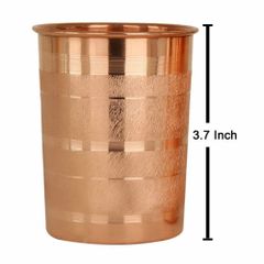 Copper Glass Shape Round Design Plain Capacity 300 ml Microwave Safe Yes Pattern Ancient Design Number Of Piece 4 Piece Color Enchanting - Image 3