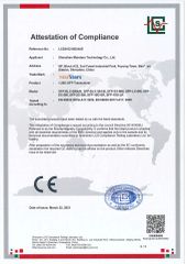CE EMC SFP TRANSCEIVER certificate from Shenzhen Longxing Industrial Co., Ltd.