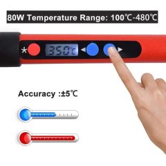 80W Digital LCD Screen Display Electronic Soldering Irons Type 1 Power 80W Heat-up Time 7s Warranty 1 Year Model NO. CJ-936S - Image 2