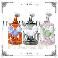 Wholesale 14mm Joint Size Quartz Banger Glass Smoking Water Pipe Heady Hookah Factory Recycler DAB Oil Rig - HF GLASS PRODUCTS CO., LIMITED