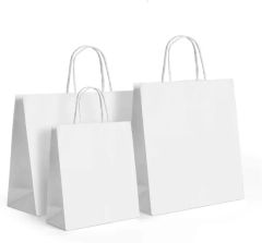 Reinforced Bottom Custom Size White Extra Large Kraft Bags Color White Origin China Hardness Soft OEM Available Material Paper - Image 4