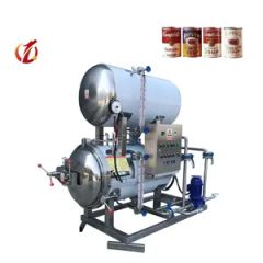 Casual Foods New Automatic PLC Pump Microwave Retort Motor Engine Autoclave Horizontal Steam Sterilizer for Foods Food Items - Zhucheng Qiangda Machinery Factory
