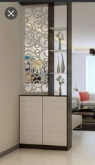 Designer Wooden Wall Partition, 9 Feet Height 9 Feet Finish Pu Paint Color customised Material Hdhmr, Wood Dimension - Image 10
