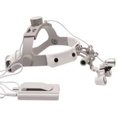 New 3.5X Binocular Magnifier with Headlight Headband Loupes Medical Headlamp Surgical Light - Image 2