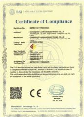 CE CAT5 CAT6 CAT7 certificate from Changzhou Hao Lan Import & Export Trading Co., LTD.