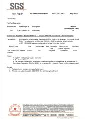 SGS TEST REPORT certificate from Quanzhou Golden Nonwoven Co., Ltd.
