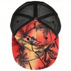 Custom High-Quality 6 Panel Mesh Snapback Trucker Hat for Men - Image 2