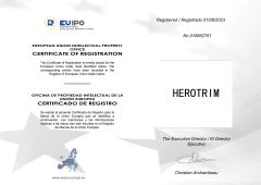 Trademark Registration Certificate certificate of Foshan Hero Metal co., Ltd – certificate photo, supplier certificates section