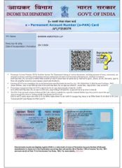Company PAN  certificate from Shidhin Agrotech 