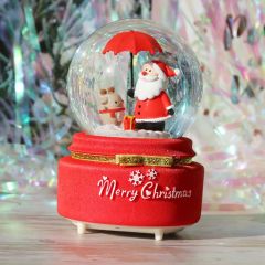 Popular Christmas Crystal Ball Music Box for Promotion - Image 2