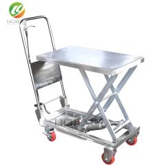 Compact Manual Scissor Table for Laboratory Use with Precision Height Control - Image 6