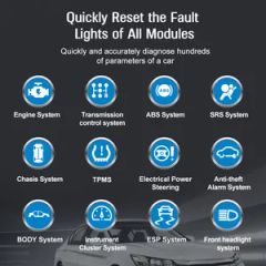 OBD2 Scanner Check Engine Light Car Code Reader Clear Error Codes ABS SRS Sas etc Full Vehicle System Diagnostics Tool - Image 3
