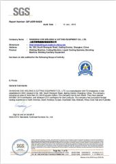 SGS certificate certificate of SHANGHAI CHD WELDING & CUTTING EQUIPMENT CO., LTD. – certificate photo, supplier certificates section