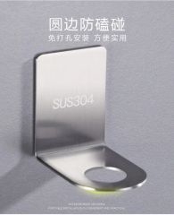 Hotel Amenities Customized Stainless Steel Shampoo Bottle Single Dispenser Bracket - Image 2