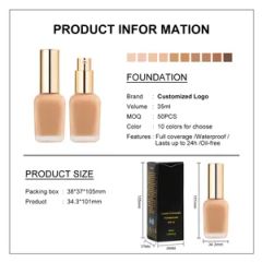 Wholesale Customized Cosmetic Liquid Foundation for Everyday Makeup Routine - Image 6