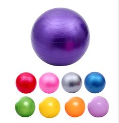 Wholesale PVC Anti-Burst Yoga Exercise Ball with Striped Non-Slip Elastic Pilates Accessories Customizable - Image 1
