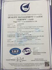 ISO certificate for heat resistant insualtion materials certificate from NINGGUO BST THERMAL PRODUCTS CO., LTD.
