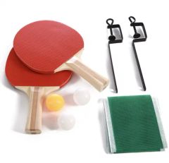 Table Tennis Rackets Set with Training Adjustable Extending Net - Image 1