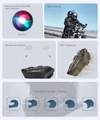 Freedconn Fx Plus Motorcycle Bluetooth Interphone Helmet Intercom Headset - Image 4