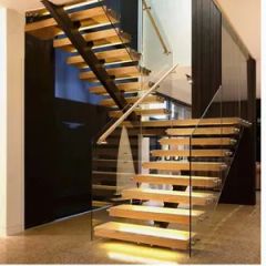 Customized Floating Staircase Invisible Stringer Straight Stairs - Image 4