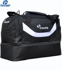 Hot Selling Custom Double Layer Gym Travel Duffle Sports Soccer Football Bag Gym Sports Bag with Shoe Compartment - Quanzhou Chally Sport Goods Co., Ltd.