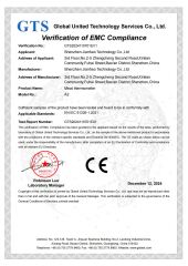 Certificates certificate from Shenzhen Jianhao Technology Co., Ltd.