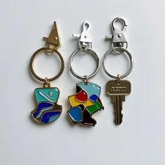 Factory Wholesale Make Your Own Design Promotional Gifts Custom Printed Charms Custom Printed Zinc Alloy Metal Keychain - Shenzhen Awells Craft Co., Ltd.