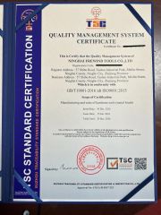 ISO9001 certificate of Ninghai Frewind Tools Co., Ltd. – certificate photo, supplier certificates section