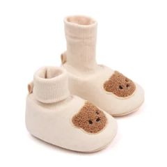 High Quality Spring Autumn Bear Rabbit Design Winter Socks Baby Shoes Unisex - Image 3