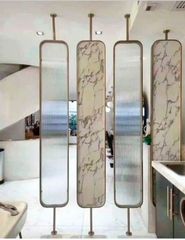 Stainless Steel Pvd Collar Partitions Usage Interior design Coating Film Type PVD Material Stainless steel Color GOLD, ROSE GOLD, - Image 1