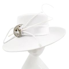 Fancy White Mothers Church Hats Wear in Winter and Spring and Summer Ladies and Girls Elegant Wedding Hats - Guangzhou Ruituo Co., Ltd.