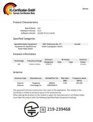 JRL certificate from Shanghai Bian Cheng Electronic Technology Co., Ltd.