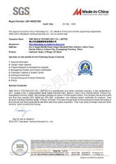 SGS certificate from DMS SEALS TECHNOLOGY CO., LIMITED