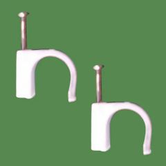 Nail Cable Clips Clip Material PVC Quantity Per Pack 100 Clip Size 4 mm - 40 - Image 1