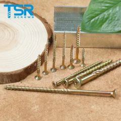 TSR/Tsingri Carbon Steel Yellow Zinc Plated Torx Flat Head Type 17 Point Self Tapping Deck Screws For Wood Construction - Suzhou Tsingri Fasteners Co., Ltd.