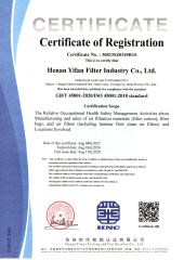 ISO 45001 certificate from Zhengzhou Ailin Technology Co., Ltd