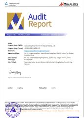 Audit Report certificate from Suzhou Yonghang Machine Tool Equipment Co., Ltd.